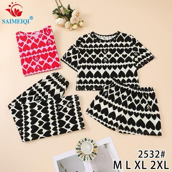 Пижама Estima (M-2XL) 2532 black (деми)