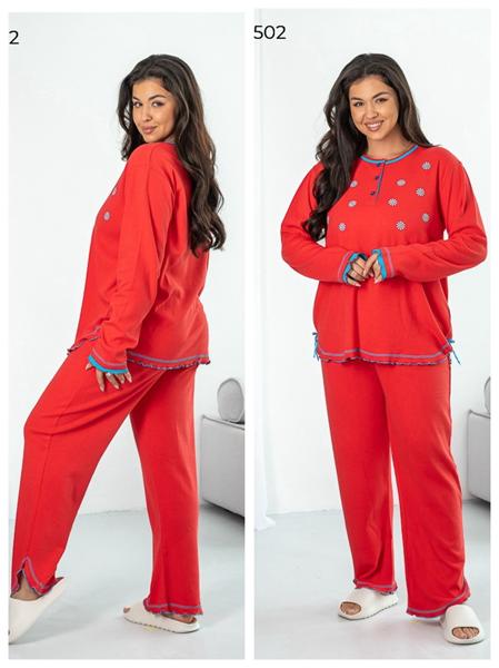 Пижама Estima (2XL-4XL) 502 red (деми)