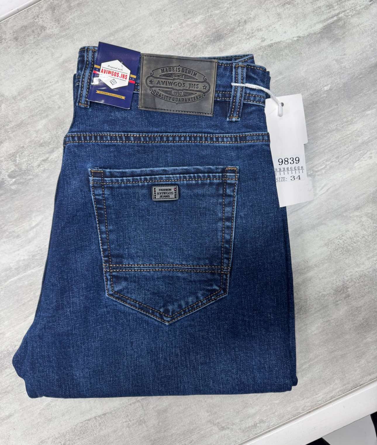 Джинсы God Baron (34-44) 9839-1 blue (деми)