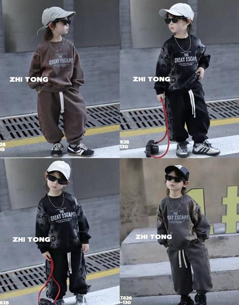 Костюм спорт SunnyTot (90-130) T626 black (деми)