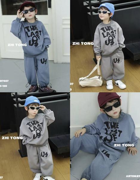 Костюм спорт SunnyTot (90-130) BT607 l.grey (деми)