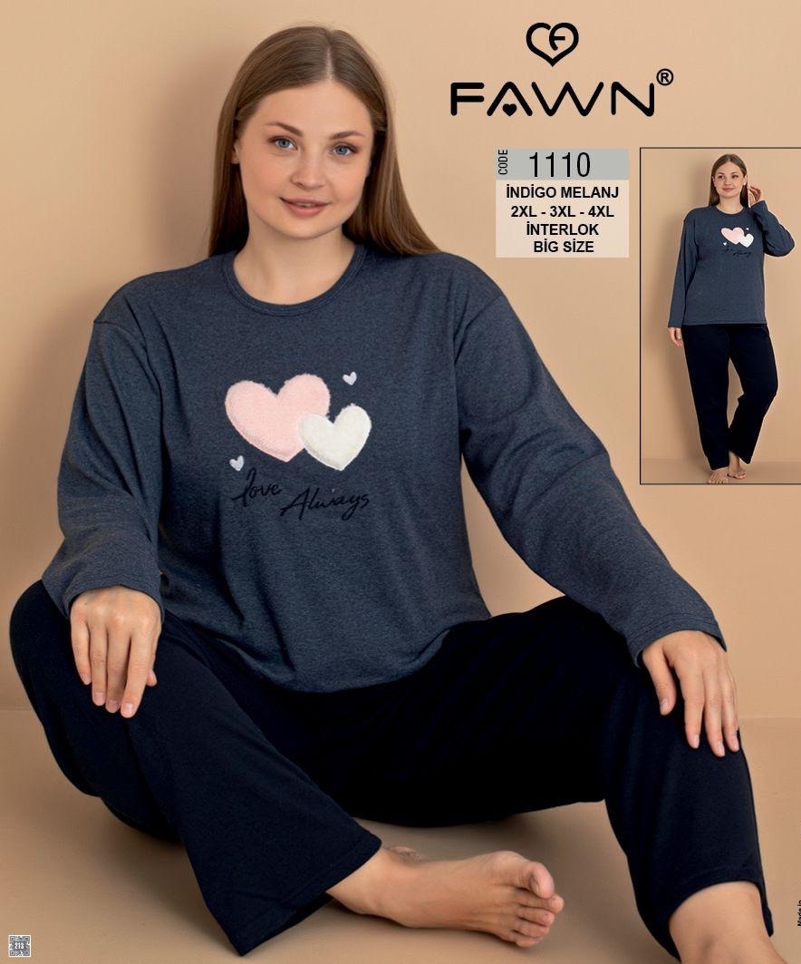 Пижама Trikotag (2XL-4XL) 1110 d.grey (деми)