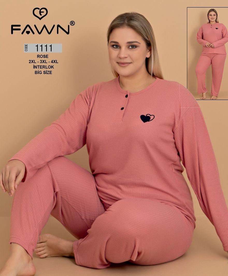 Пижама Trikotag (2XL-4XL) 1111 coral (деми)