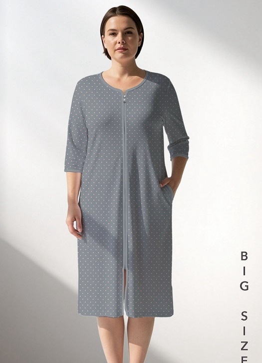 Халат Trikotag (XL-4XL) T84 grey (деми)