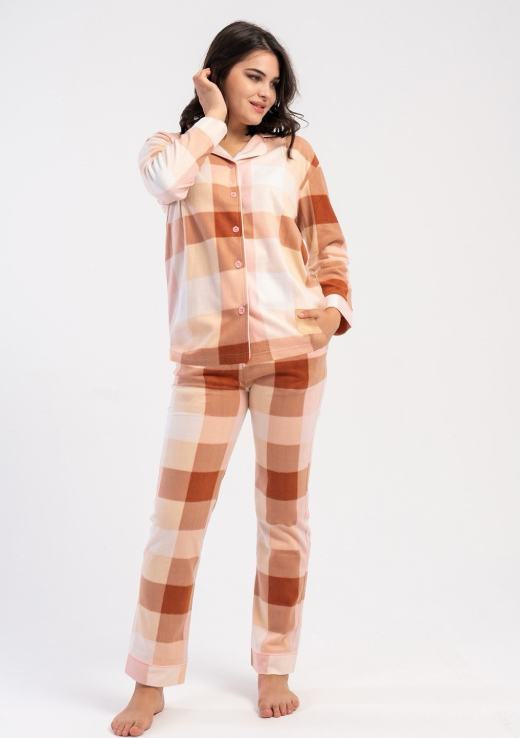 Пижама Trikotag (S-XL) T118 beige (зима)