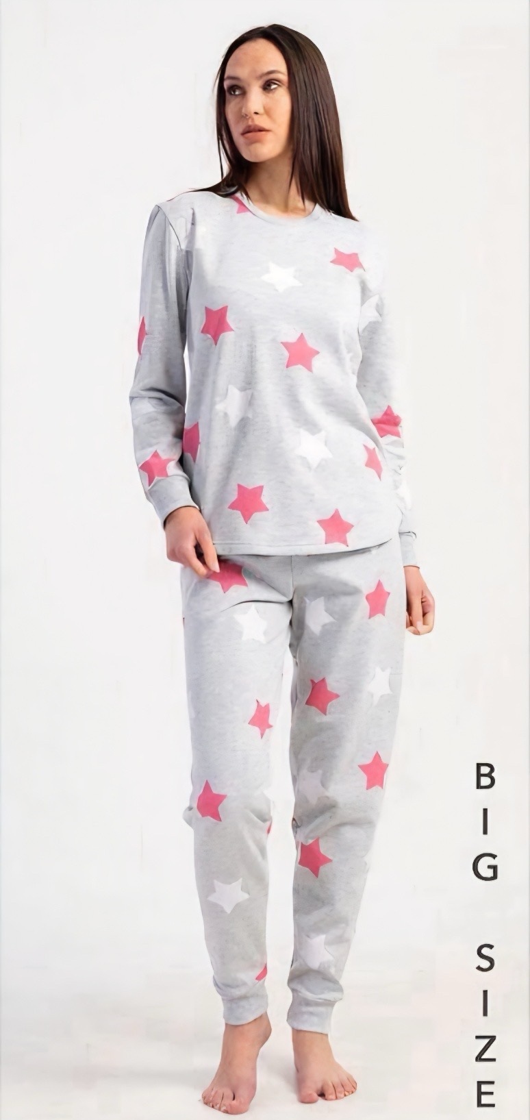 Пижама Trikotag (XL-4XL) T117 l.grey (зима)