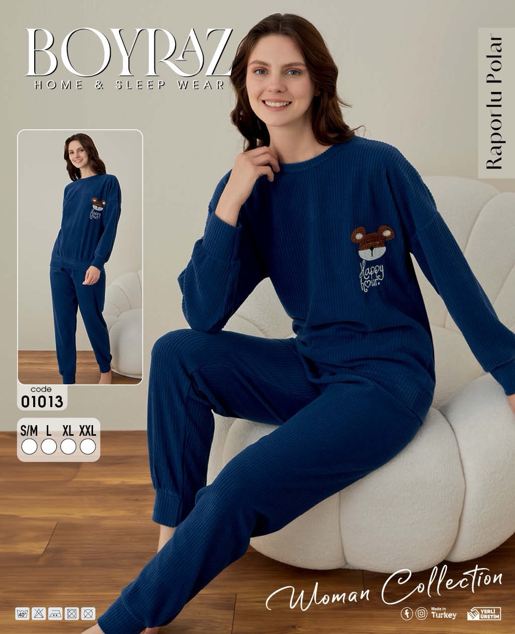 Пижама Trikotag (M-2XL) 01013 navy (деми)