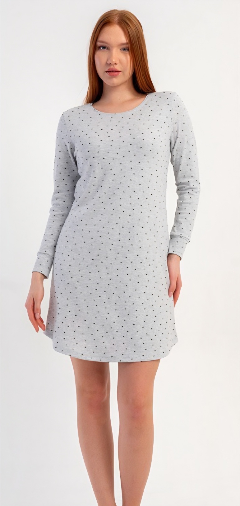 Ночнушка Trikotag (S-XL) T82 l.grey (деми)