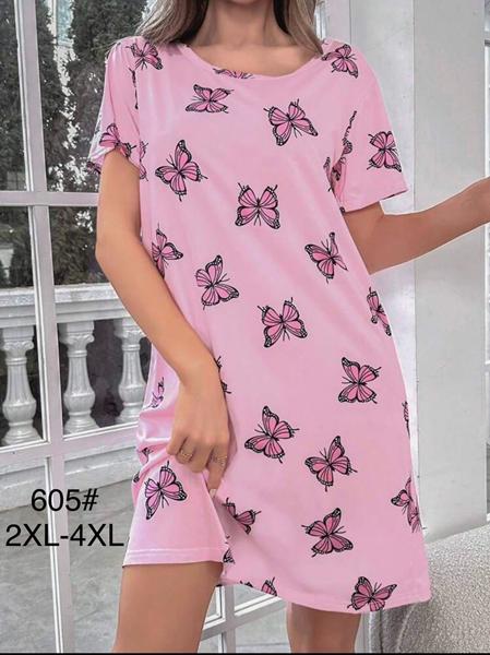 Ночнушка Anion (2XL-4XL) 605 pink (лето)
