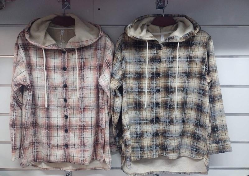 Кофта спорт Estima (M-2XL) 8193 brown-grey (зима)