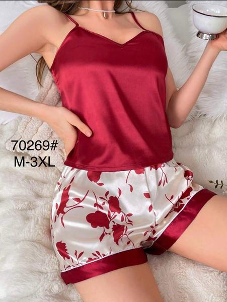 Пижама Estima (M-3XL) 70269 red (лето)