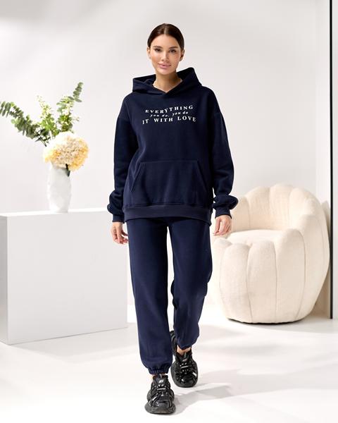 Костюм спорт Lola (M-XL) 5219 navy (зима)