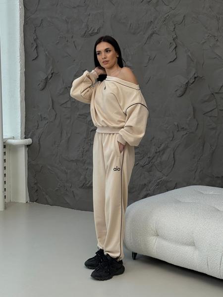 Костюм спорт AZNA (XS-L) ДП178 beige (деми)