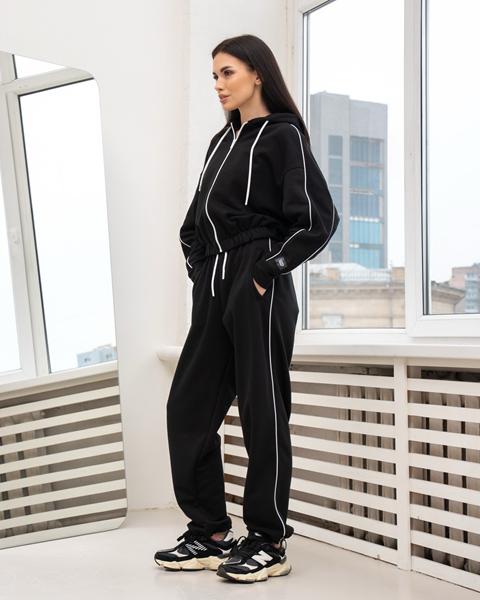 Костюм спорт AZNA (XS-L) ДП174 black (деми)