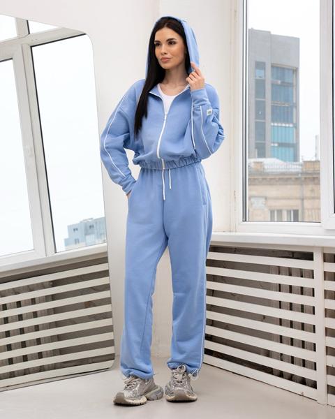Костюм спорт AZNA (XS-L) ДП174 l.blue (деми)