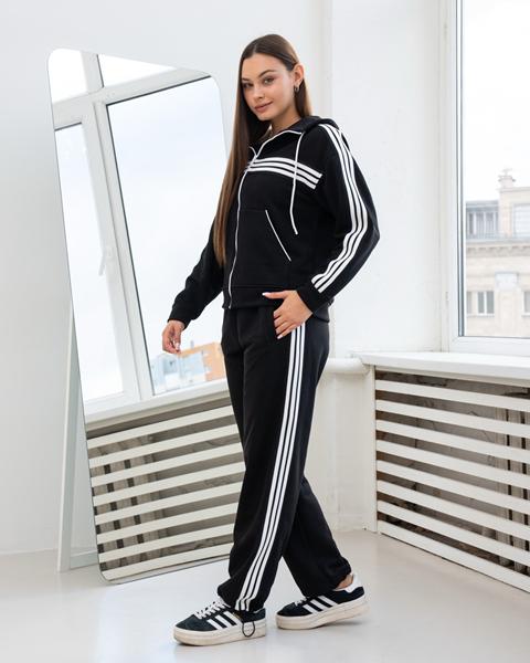 Костюм спорт AZNA (S-XL) ДП166 black (деми)