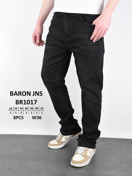 Джинсы Baron Jeans (32-42) BR1017 black (деми)