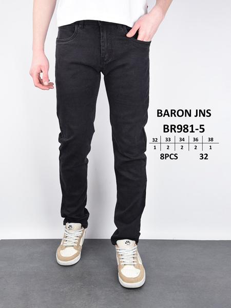 Джинсы Baron Jeans (32-38) BR981-5 black (деми)