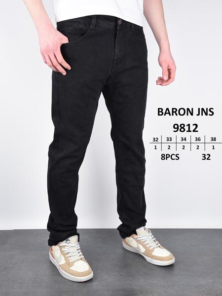 Джинсы Baron Jeans (32-38) 9812 black (деми)