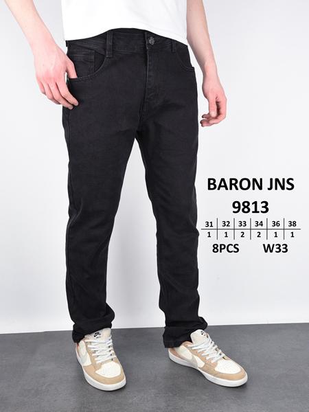 Джинсы Baron Jeans (31-38) 9813 black (деми)
