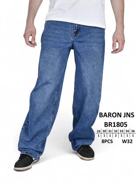 Джинсы Baron Jeans (29-38) BR1805 blue (деми)