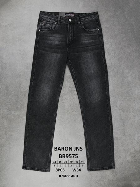 Джинсы Baron Jeans (34-44) 9575 black (деми)
