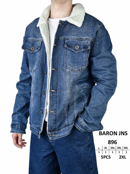 Куртка Baron Jeans (L-4XL) 896 blue (зима)