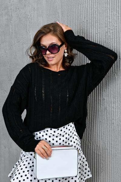 Свитер Karon (One size) 8169 black (деми)