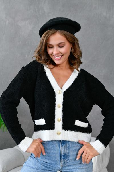 Кофта Karon (42-46) 8316 black (зима)