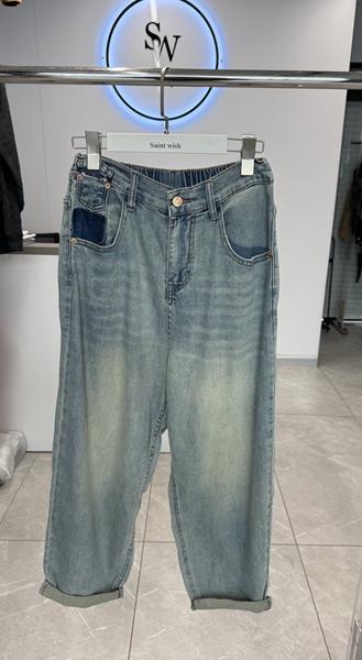 Джинсы Saint Wish (S-2XL) 1292 l.blue (деми)