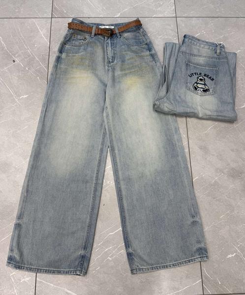 Джинсы Saint Wish (S-XL) 89131 l.blue (деми)