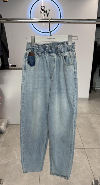 Джинсы Saint Wish (S-XL) 90703 l.blue (деми)