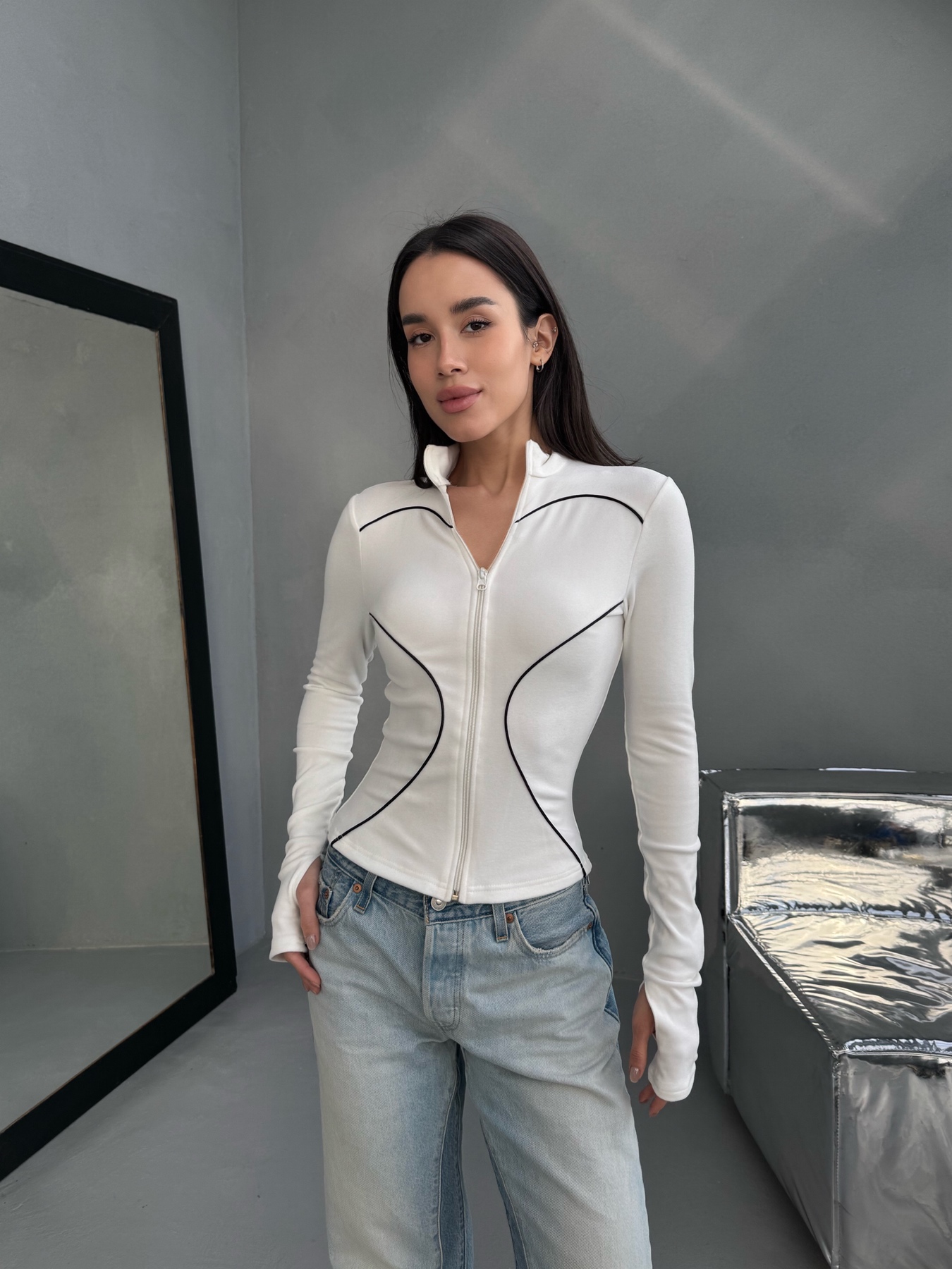 Кофта Arina (42-46) 1694 white (деми)