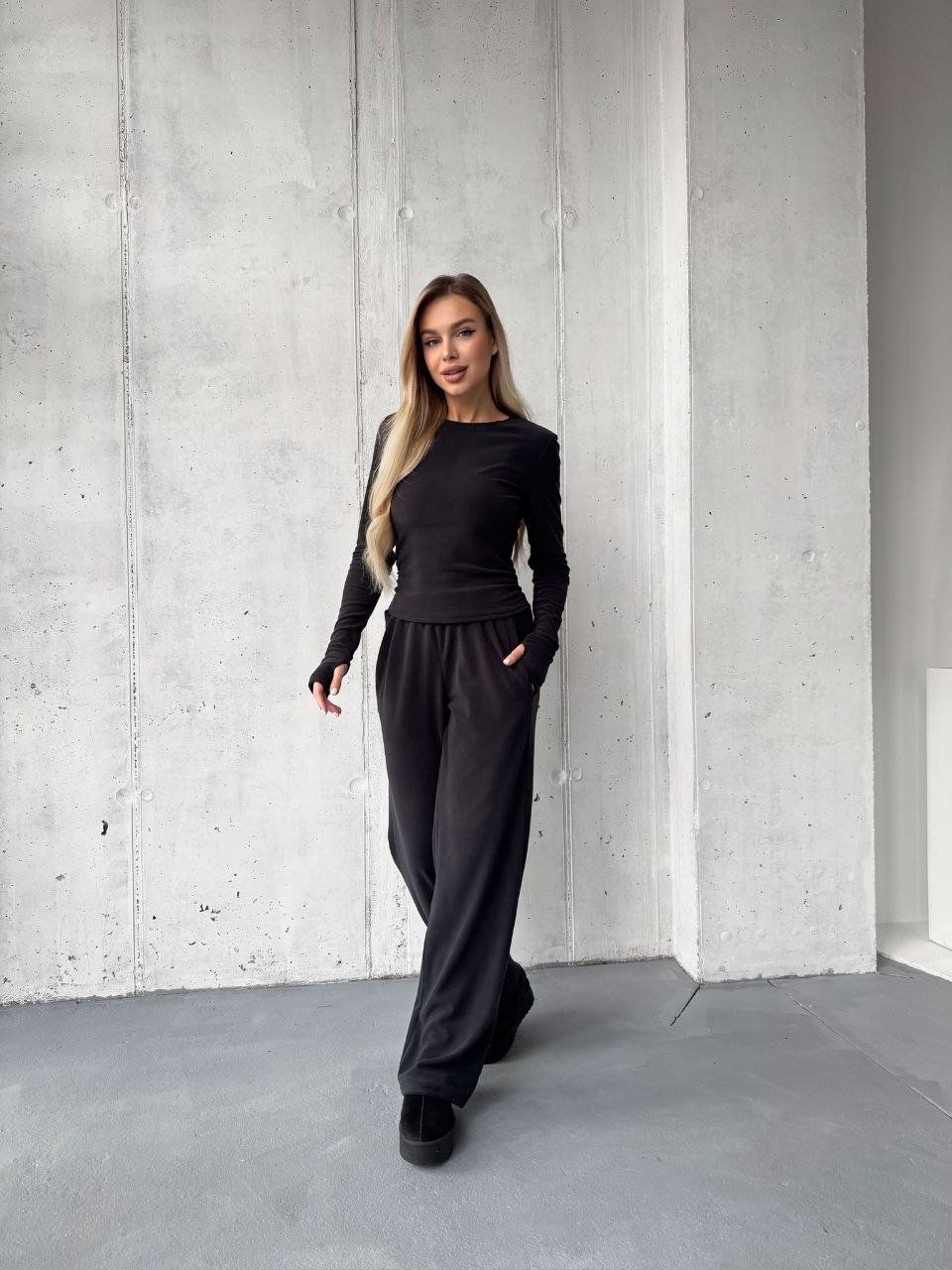 Костюм спорт Arina (42-48) 3123 black (деми)