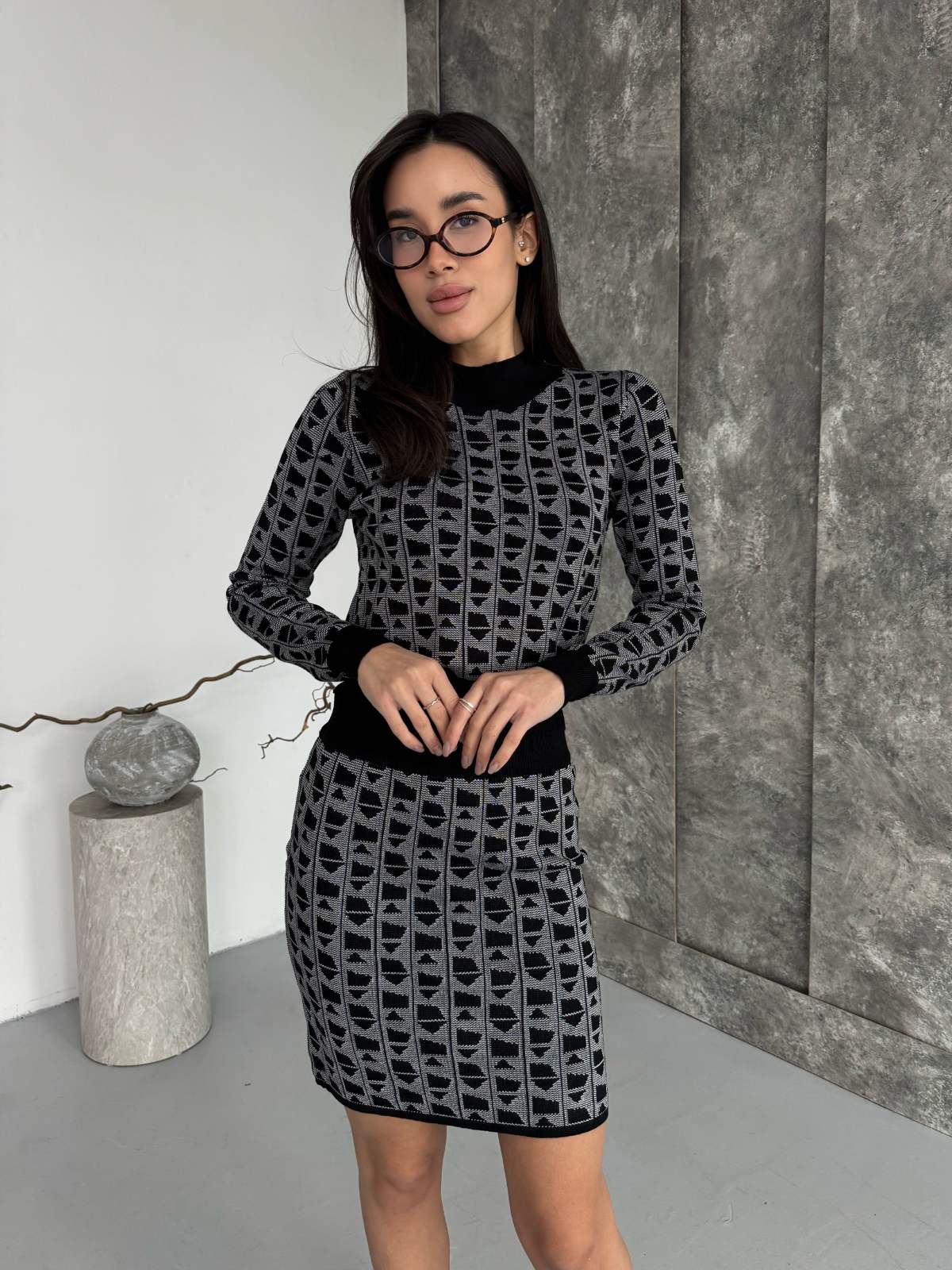 Костюм Arina (42-46) 5341 black (деми)