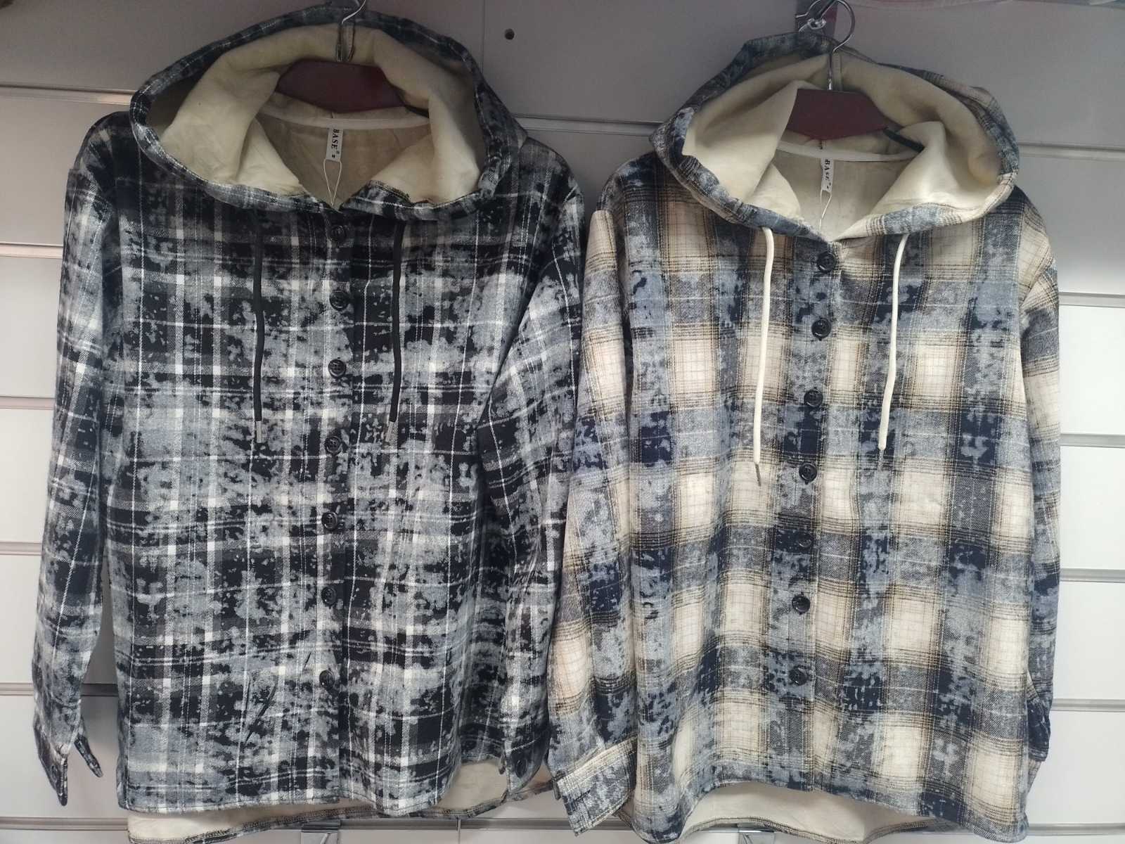 Рубашка BASE (M-2XL) 8193 beige-navy (зима)