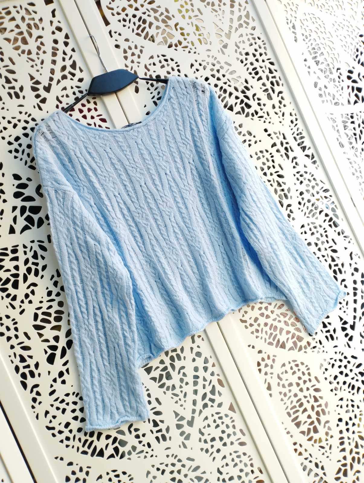 Свитер Lora (one size) LR951 l.blue (зима)