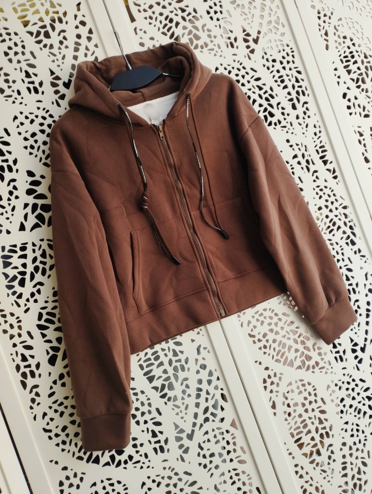 Кофта спорт Lora (42-46) LR963 brown (деми)