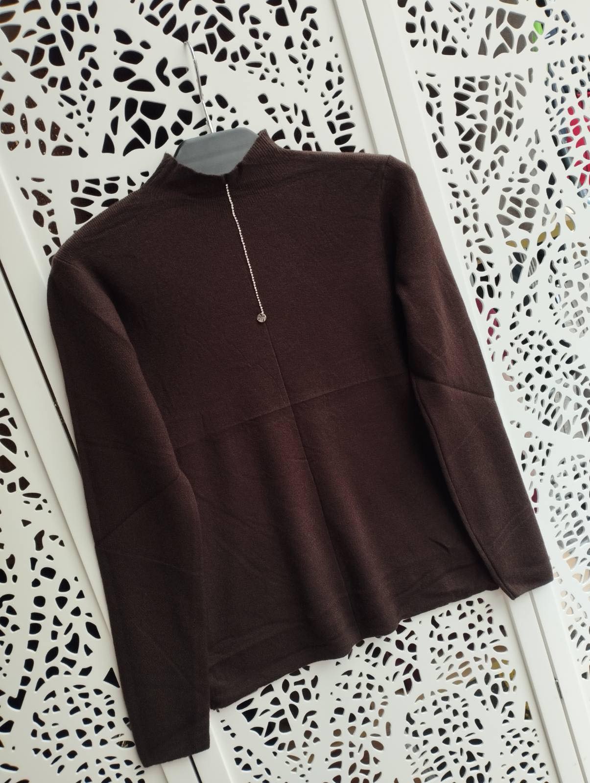 Свитер Lora (42-46) LR965 brown (деми)