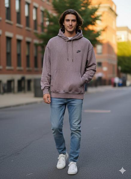 Худи Moranny (S-2XL) MR371 beige (зима)