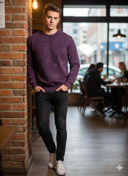 Свитер Moranny (S-2XL) MR384 wine (зима)