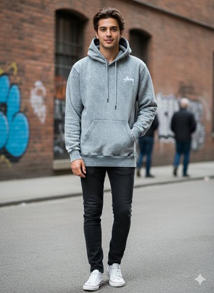 Худи Moranny (S-2XL) MR436 grey (зима)