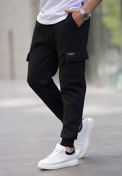 Штаны спорт Safina (46-56) 668 black (зима)