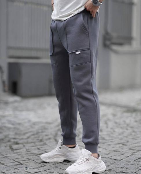 Штаны спорт Safina (46-56) 672 grey (зима)