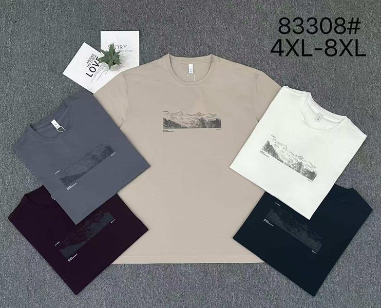 Футболка 2BRO (4XL-8XL) 83308 beige (лето)