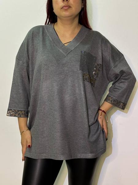 Туника Kosta (52-58) 2025-12 grey (деми)