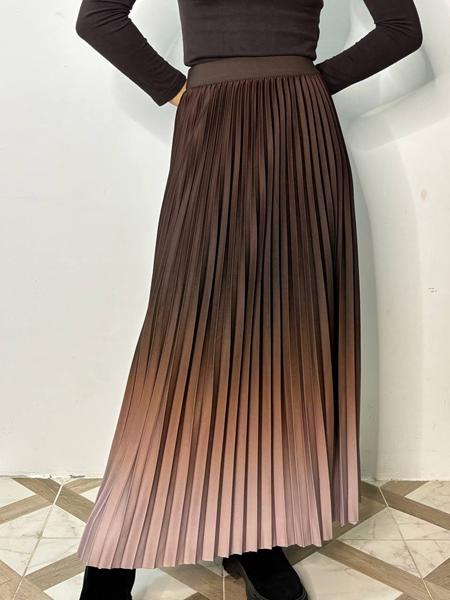 Юбка Kosta (44-48) 9581 brown-beige (деми)