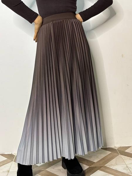 Юбка Kosta (44-48) 9581 brown-grey (деми)