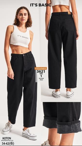 Джинсы Jeans Style (34-42) 3621-1W4-1 black (деми)