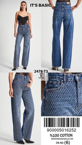 Джинсы Jeans Style (34-40) 2478T-3-2S5-5 blue (деми)